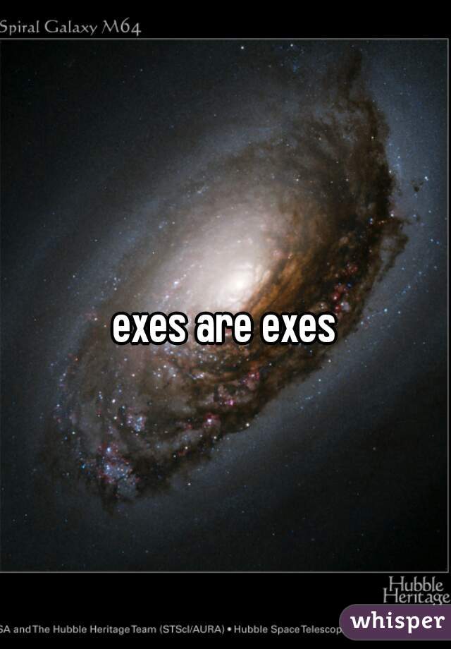 exes are exes