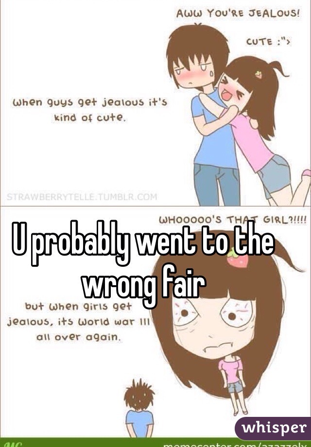 U probably went to the wrong fair 