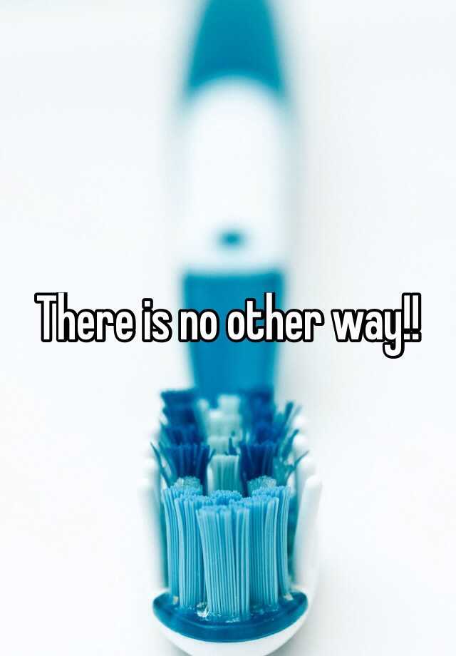 there-is-no-other-way