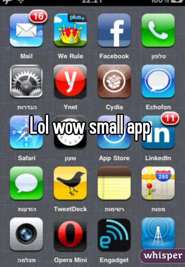 Lol wow small app 