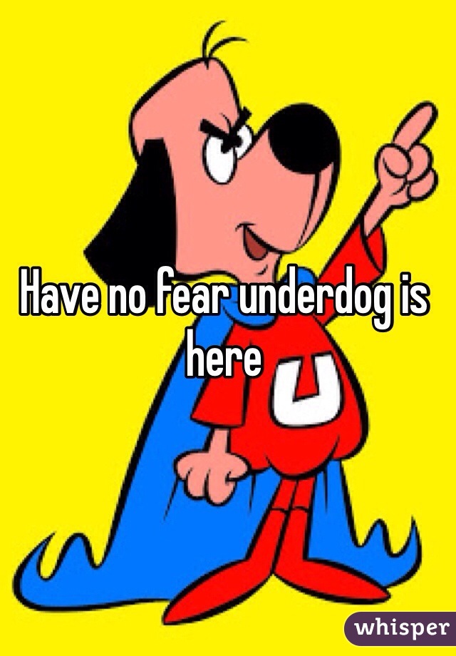 Have no fear underdog is here 