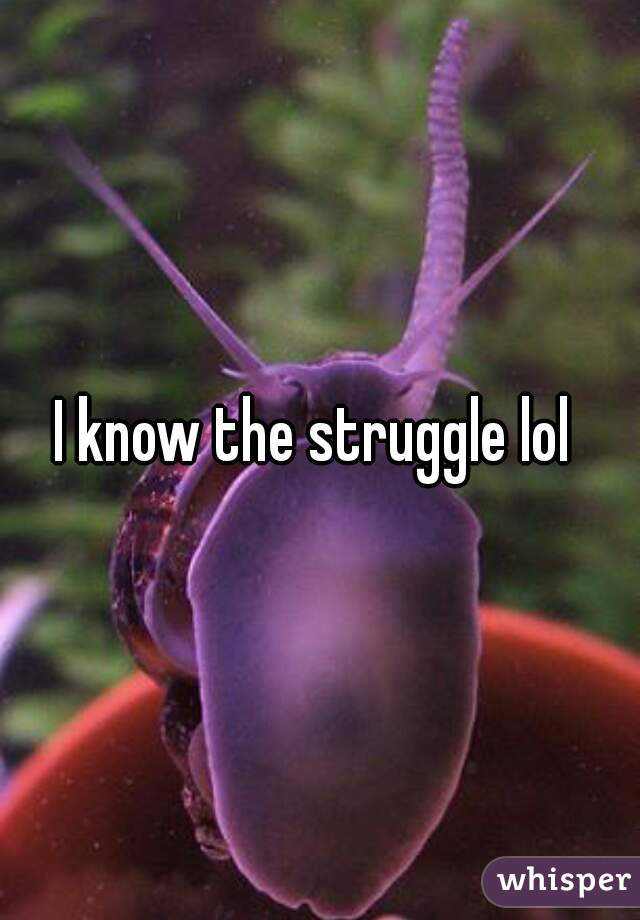 I know the struggle lol 