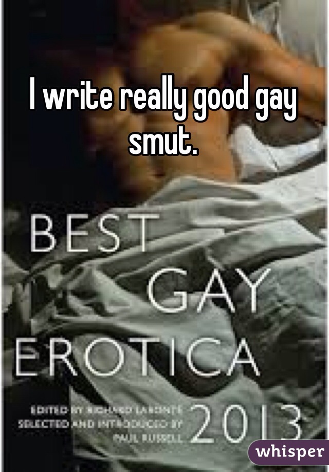 I write really good gay smut.