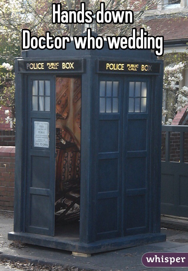 Hands down 
Doctor who wedding 