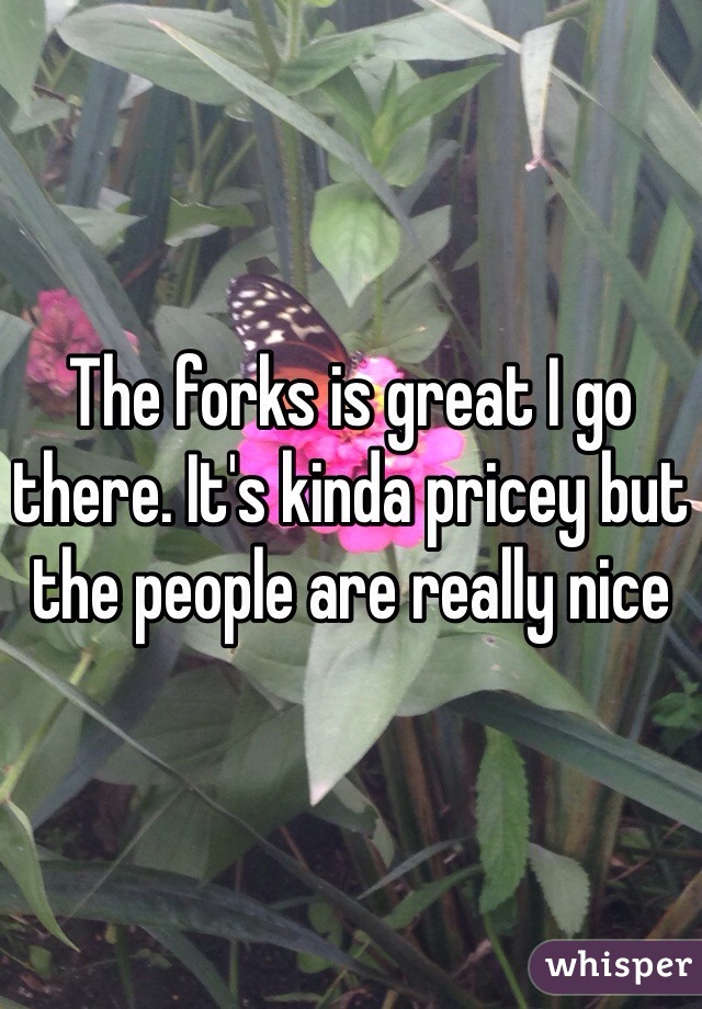 The forks is great I go there. It's kinda pricey but the people are really nice 
