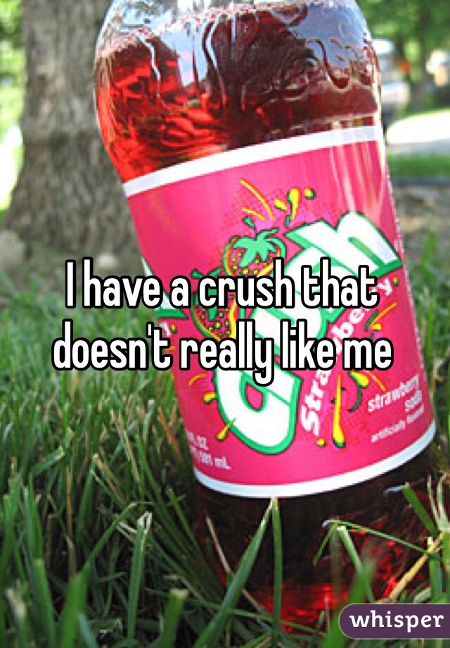 I have a crush that doesn't really like me
