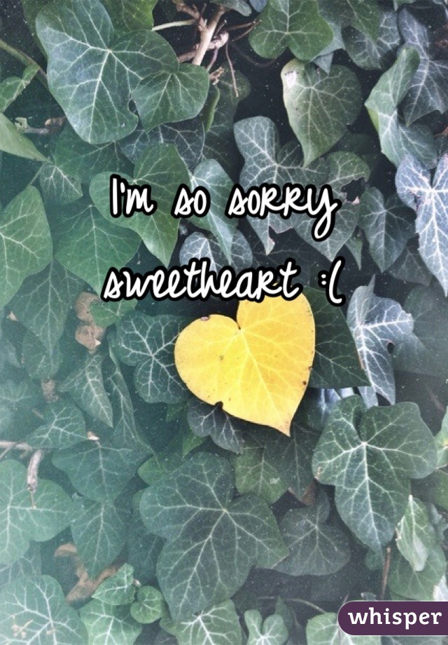 I'm so sorry sweetheart :(