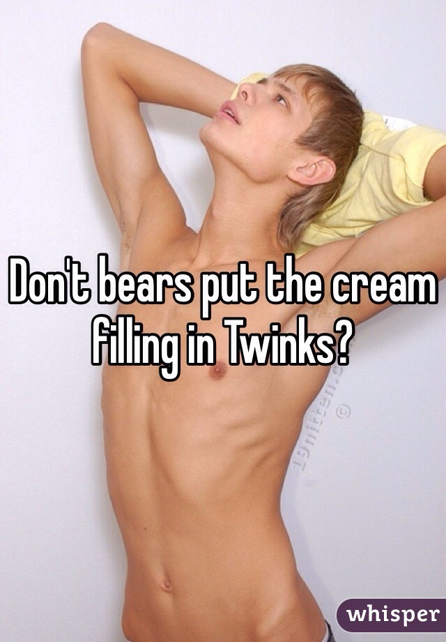 Don't bears put the cream filling in Twinks?