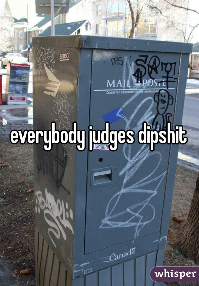 everybody judges dipshit
