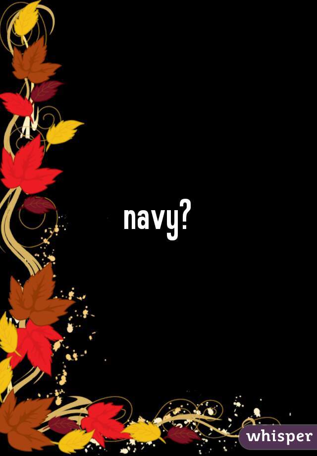 navy?