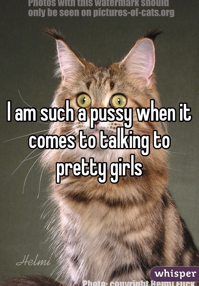 I am such a pussy when it comes to talking to pretty girls 