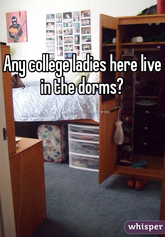 Any college ladies here live in the dorms?