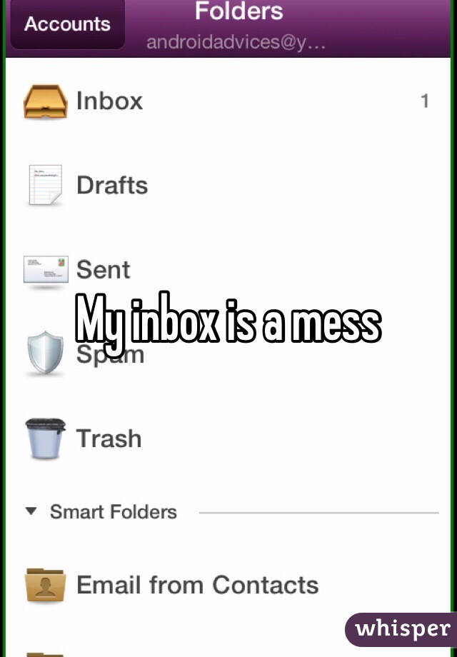 My inbox is a mess 