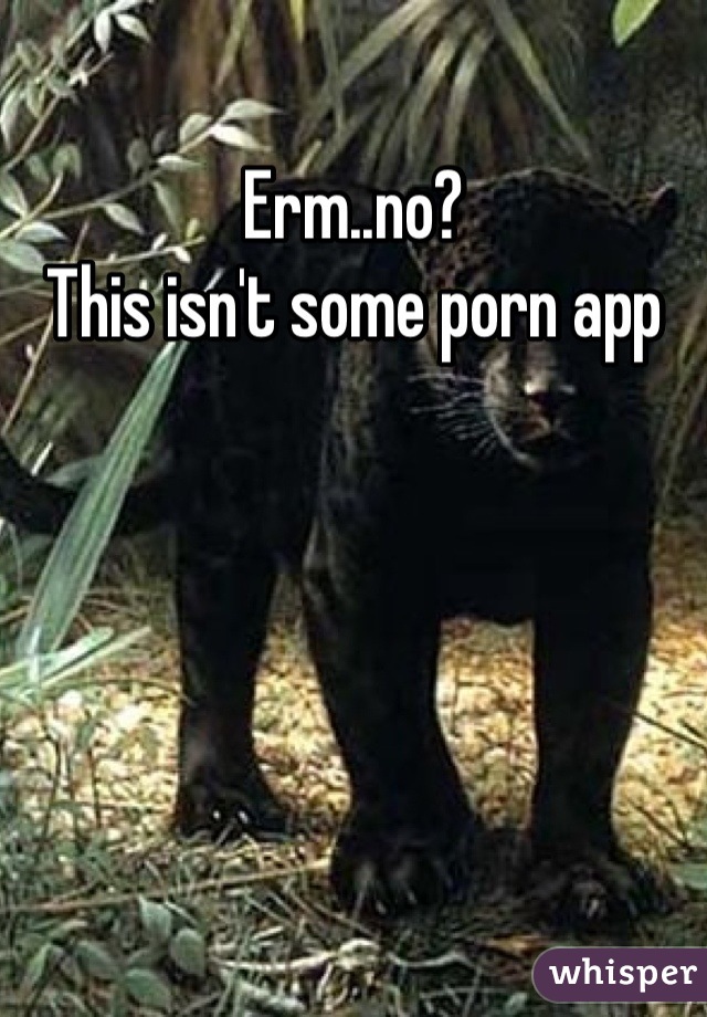 Erm..no?
This isn't some porn app