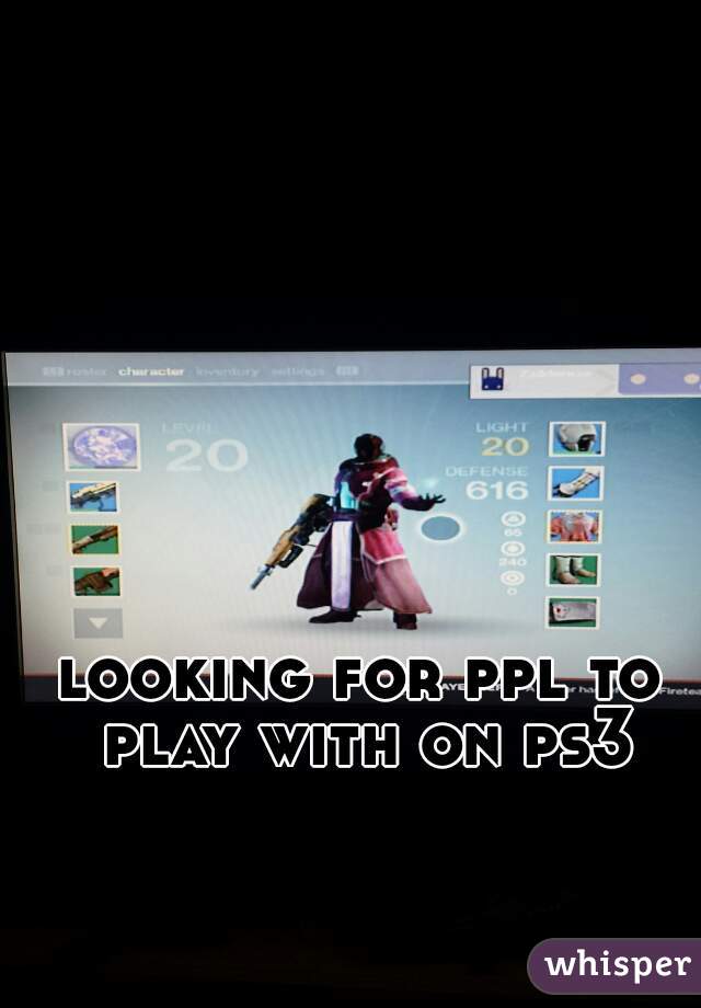 looking for ppl to play with on ps3