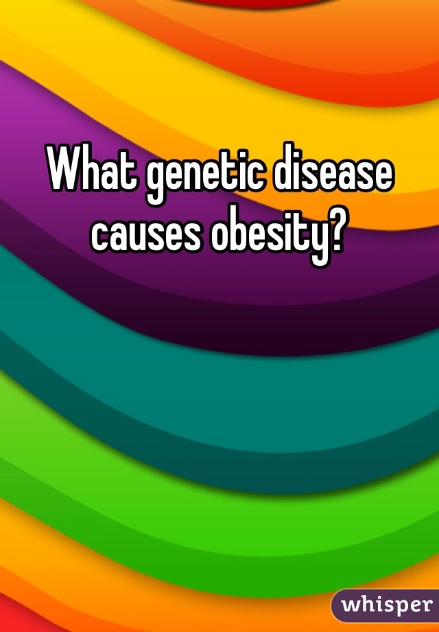 What genetic disease causes obesity?