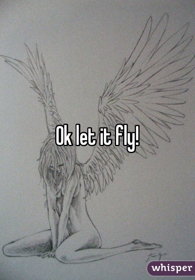Ok let it fly!
