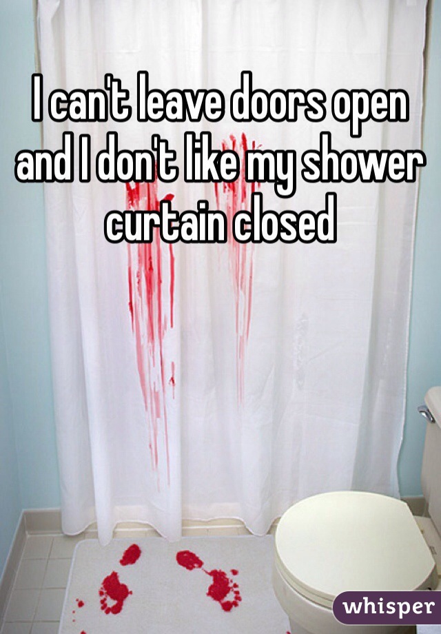 I can't leave doors open and I don't like my shower curtain closed 
