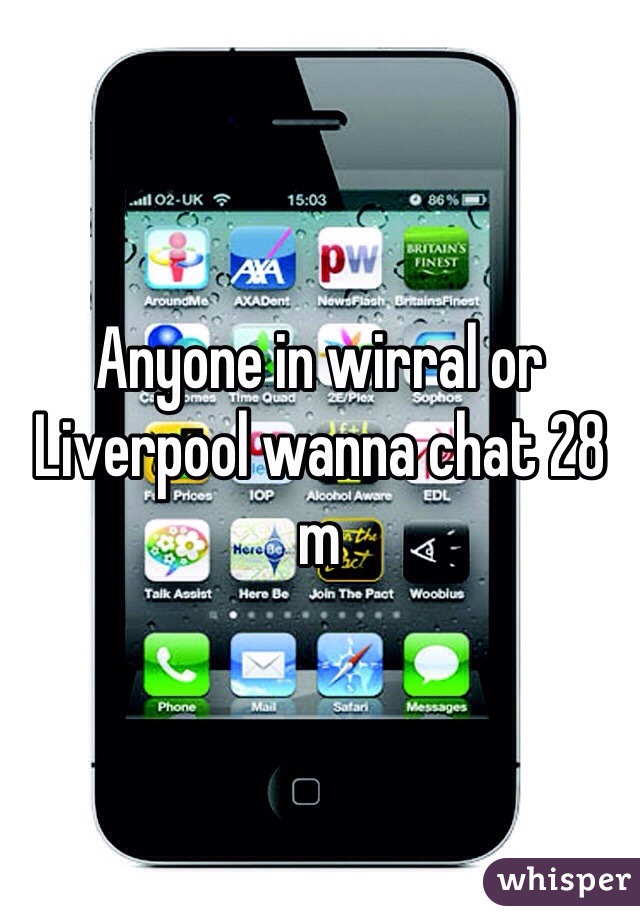 Anyone in wirral or Liverpool wanna chat 28 m