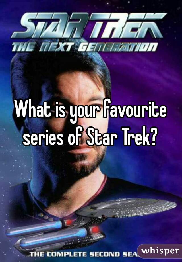 What is your favourite series of Star Trek? 