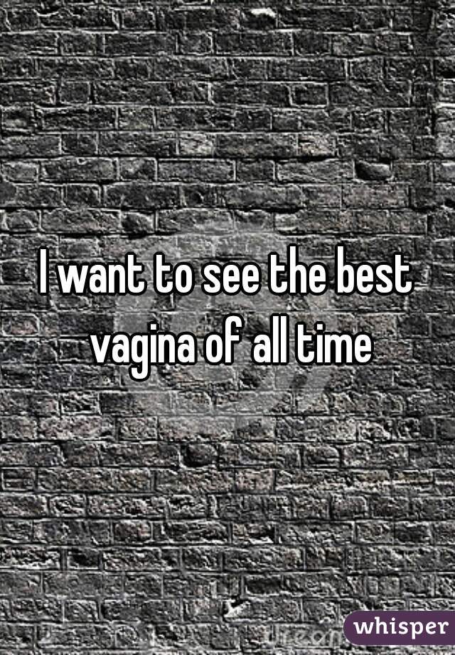 I want to see the best vagina of all time