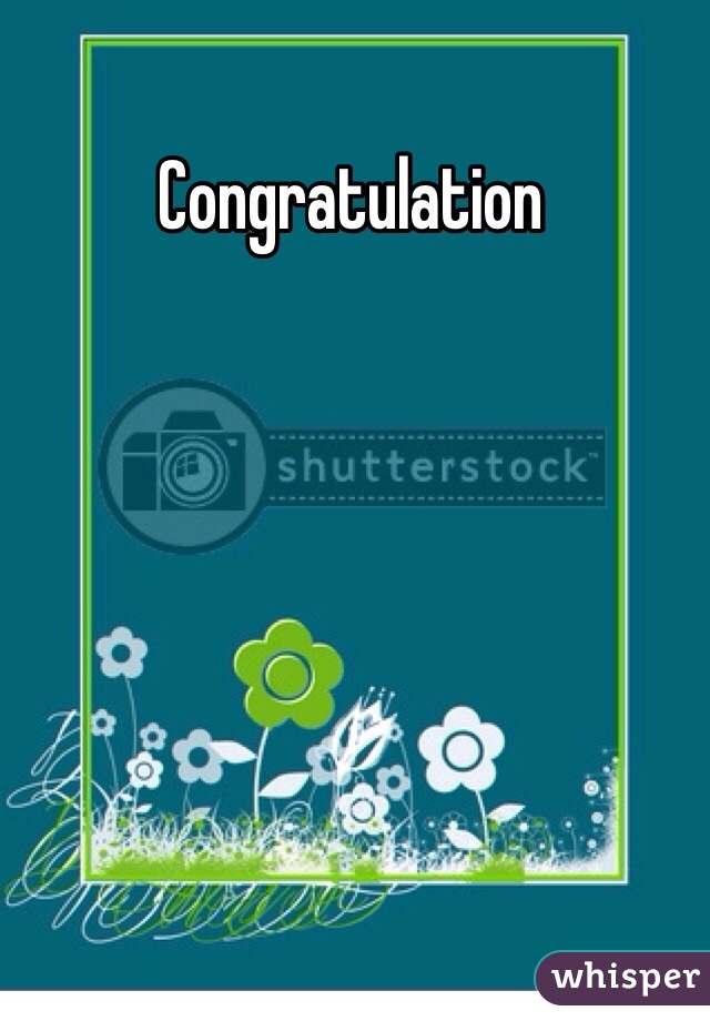 Congratulation 