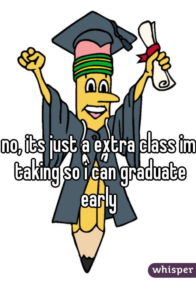 no, its just a extra class im taking so i can graduate early 
