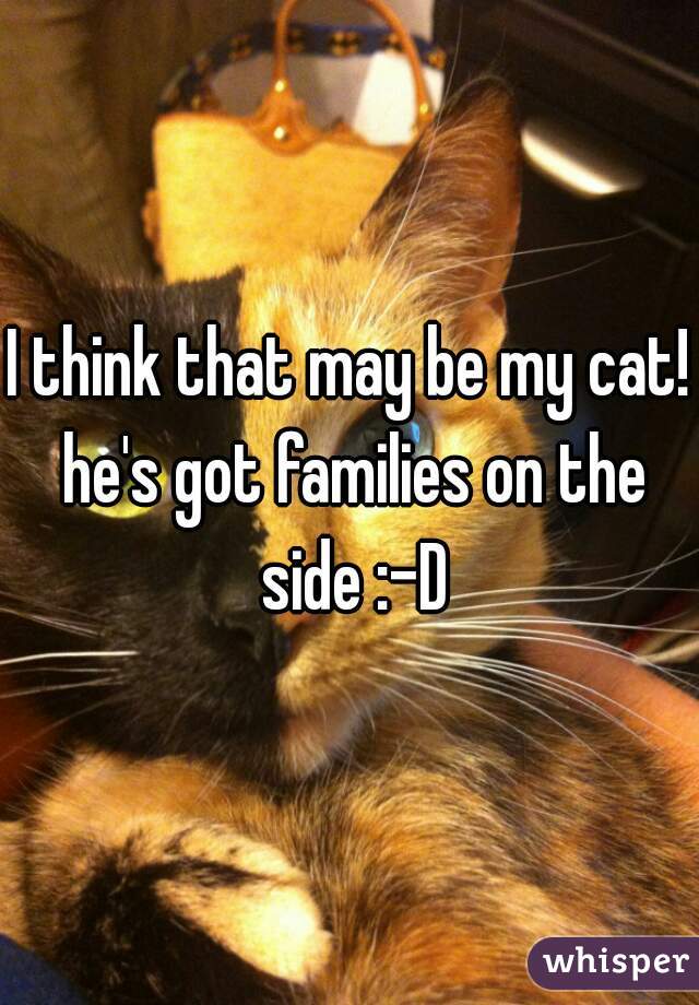 I think that may be my cat! he's got families on the side :-D