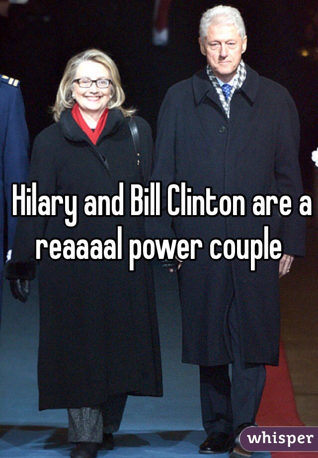  Hilary and Bill Clinton are a reaaaal power couple 