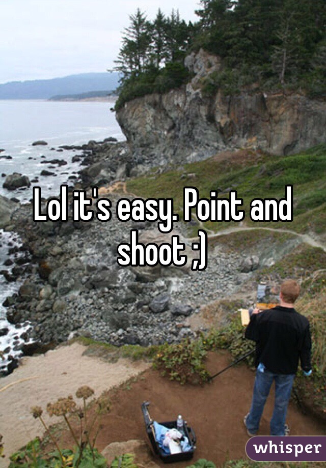 Lol it's easy. Point and shoot ;)