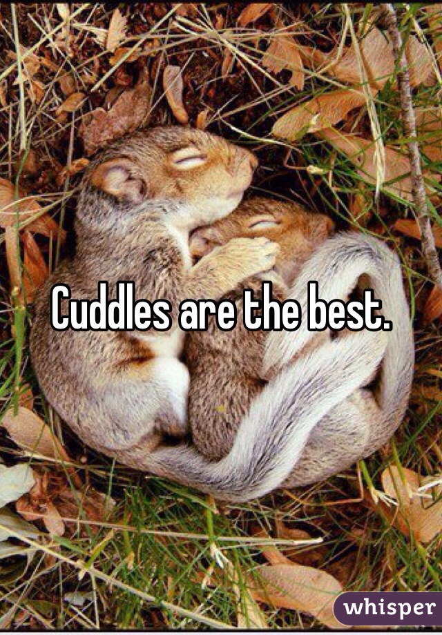 Cuddles are the best. 