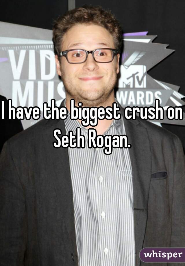 I have the biggest crush on Seth Rogan. 