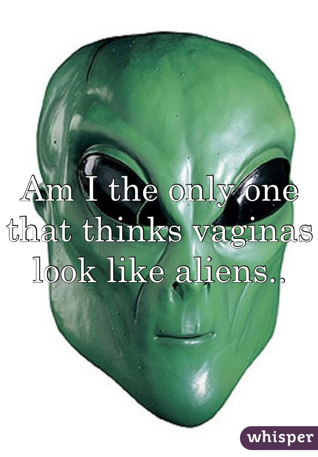 Am I the only one that thinks vaginas look like aliens..