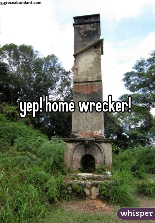 yep! home wrecker! 