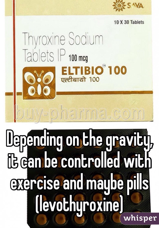 Depending on the gravity, it can be controlled with exercise and maybe pills (levothyroxine) 