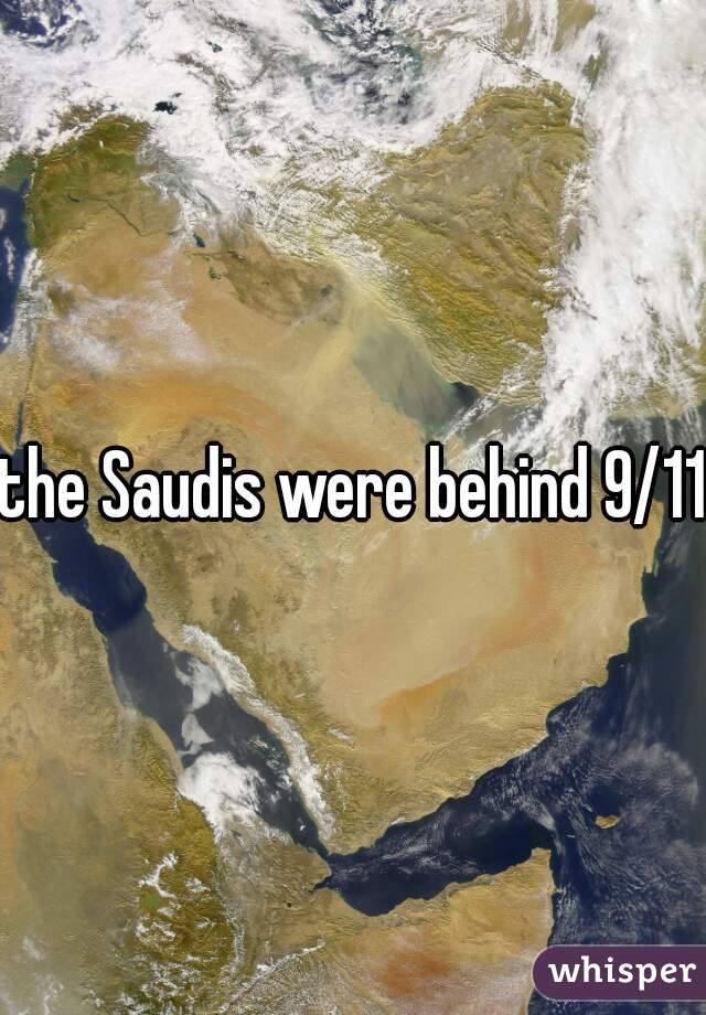 the Saudis were behind 9/11