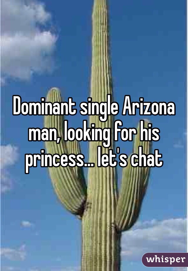 Dominant single Arizona man, looking for his princess... let's chat 