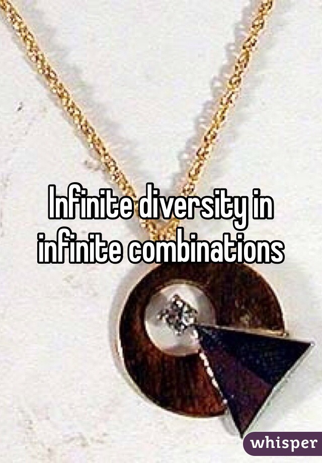 Infinite diversity in infinite combinations