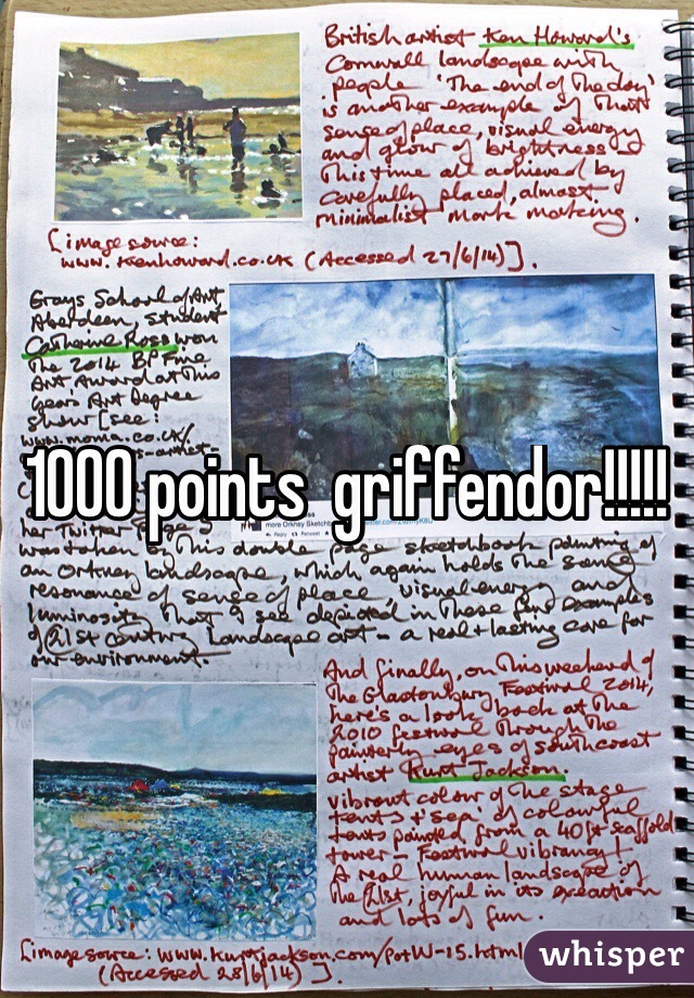 1000 points  griffendor!!!!!
