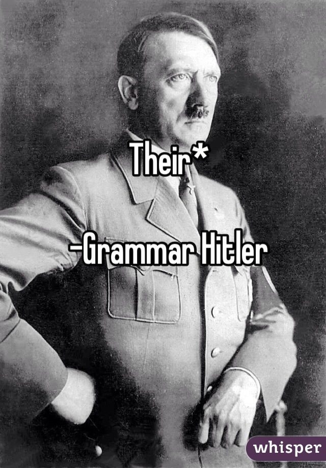 Their*

-Grammar Hitler