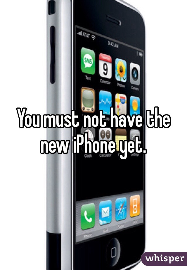 You must not have the new iPhone yet.