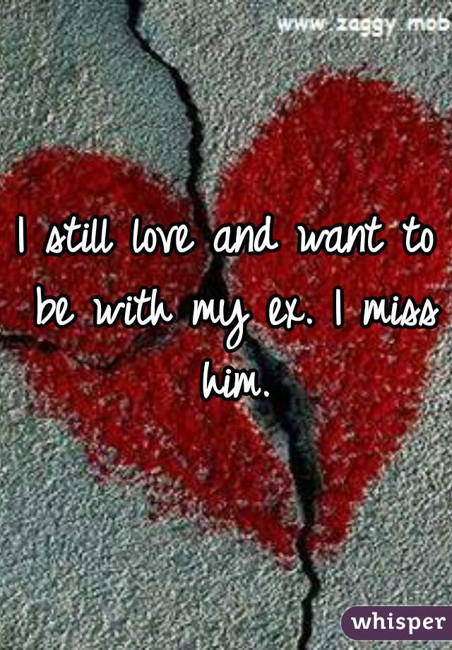 I still love and want to be with my ex. I miss him.