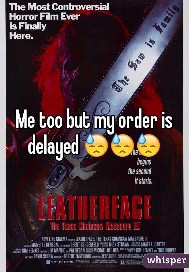 Me too but my order is delayed 😓😓😓