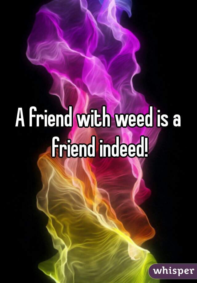 A friend with weed is a friend indeed!