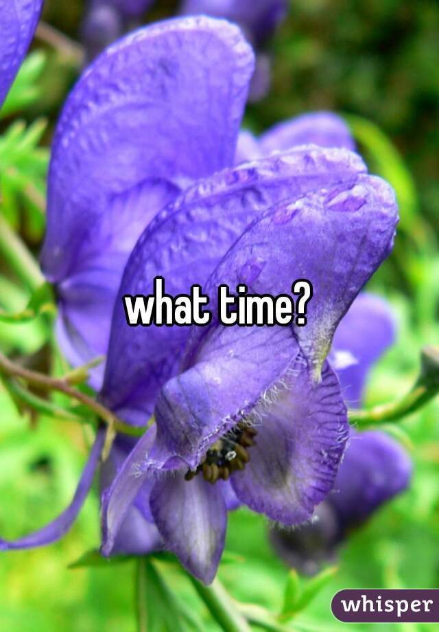 what time?
