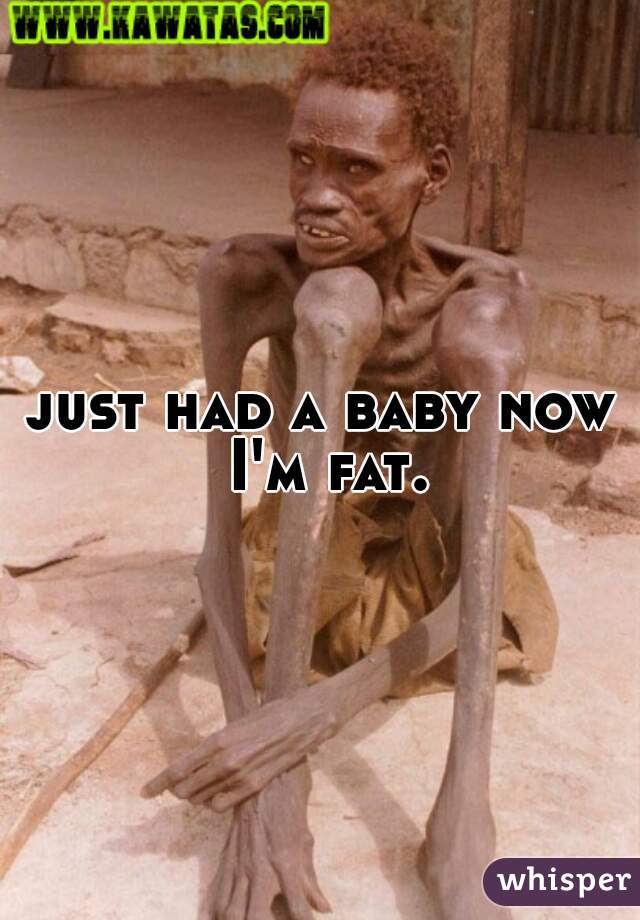 just had a baby now I'm fat.