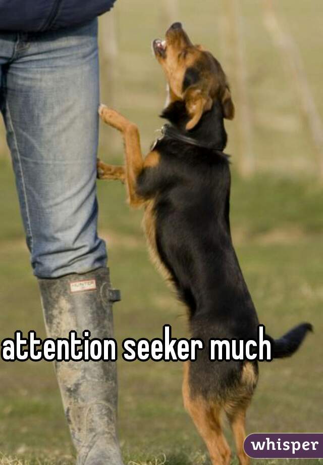 attention seeker much  