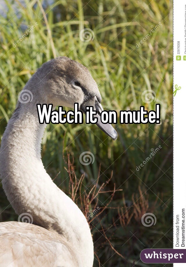 Watch it on mute!