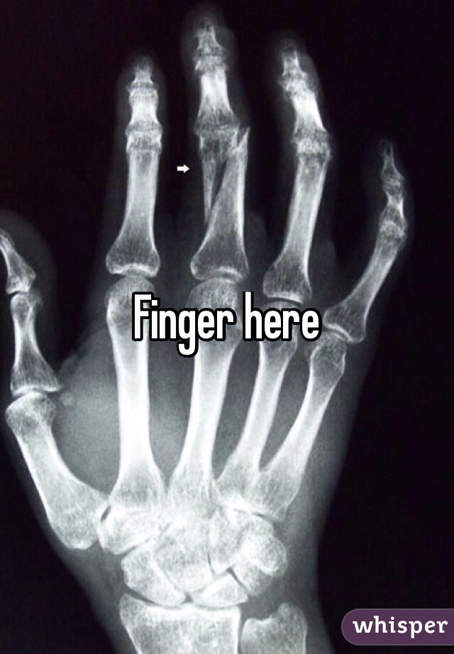 Finger here
