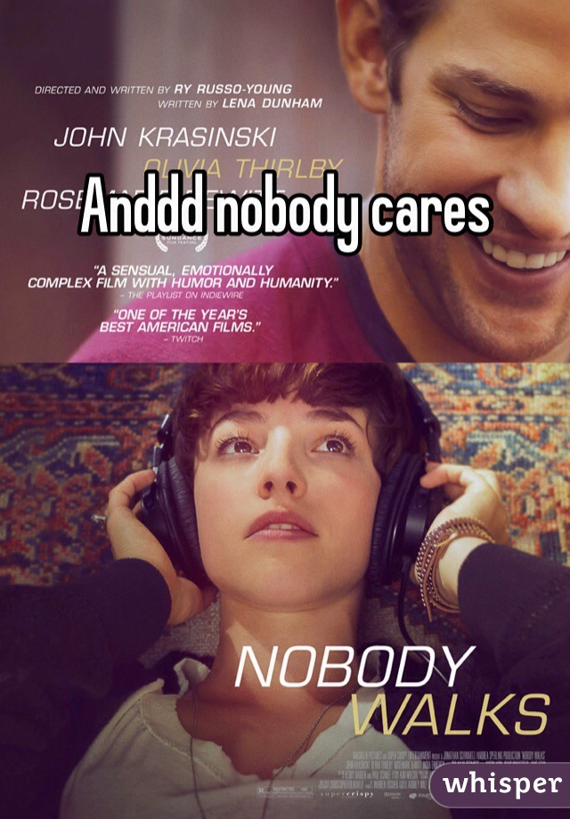 Anddd nobody cares